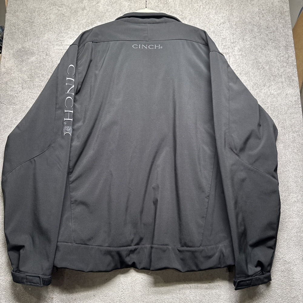 Cinch Mens Softshell Jacket Black Embroidered Log… - image 9